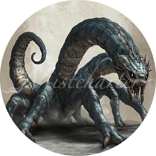Beheir Behir Game Tokens for VTT and TTRPG | Mistcharter Maps