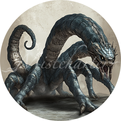 Behir Game Tokens for VTT and TTRPG | Mistcharter Maps