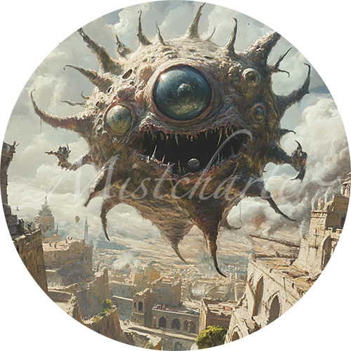 Spectator Token Beholder Game Tokens for VTT and TTRPG | Mistcharter Maps