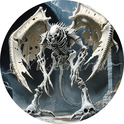 Bone Devil Game Tokens for VTT and TTRPG | Mistcharter Maps