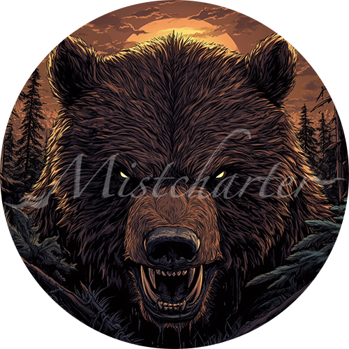 Brown Bear Game Tokens for VTT and TTRPG | Mistcharter Maps