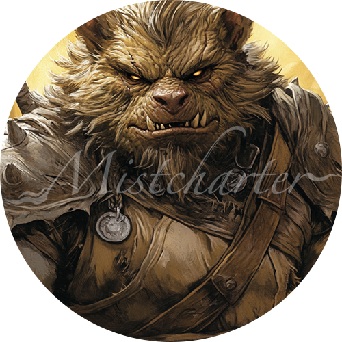 Bugbear Game Tokens for VTT and TTRPG | Mistcharter Maps