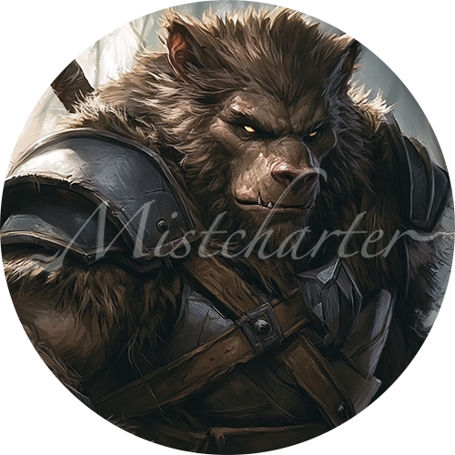 Bugbear Chief Game Tokens for VTT and TTRPG | Mistcharter Maps