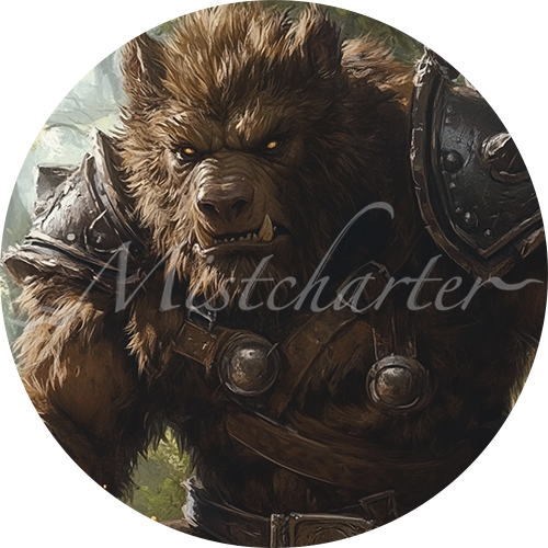 Bugbear Chief Game Tokens for VTT and TTRPG | Mistcharter Maps