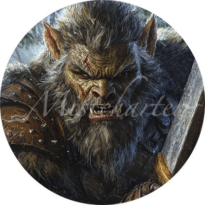 Bugbear Chief Game Tokens for VTT and TTRPG | Mistcharter Maps