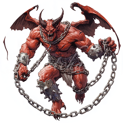 Chain Devil Icon Chain Devil Game Tokens for VTT and TTRPG | Mistcharter Maps