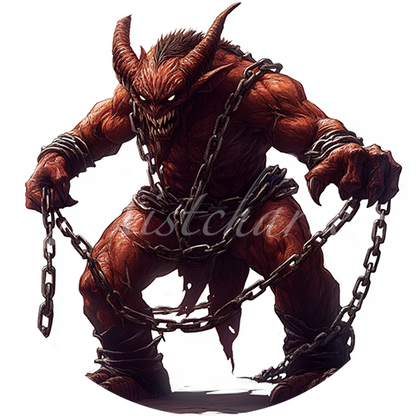 Chain Devil Icon Chain Devil Game Tokens for VTT and TTRPG | Mistcharter Maps