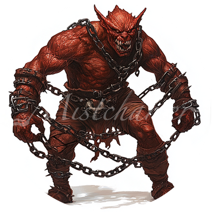 Chain Devil Icon Chain Devil Game Tokens for VTT and TTRPG | Mistcharter Maps
