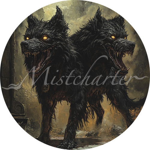 Dog Token Rpg Death Dog Game Tokens for VTT and TTRPG | Mistcharter Maps