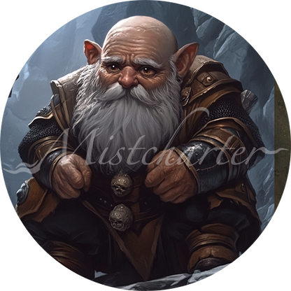 Deep Gnome (Svirfneblin) game token for DND
