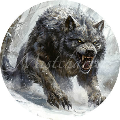 Vtt Rune Wolf Dire Wolf Game Tokens for VTT and TTRPG | Mistcharter Maps