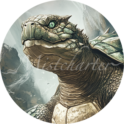 Turtle Shell Fantasy Token Dragon Turtle Game Tokens for VTT and TTRPG | Mistcharter Maps