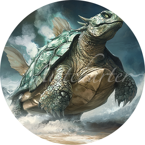 Turtle Shell Fantasy Token Dragon Turtle Game Tokens for VTT and TTRPG | Mistcharter Maps