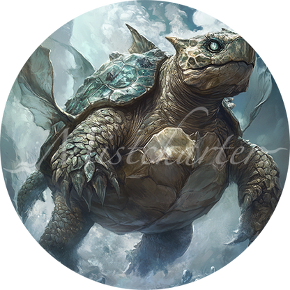 Turtle Shell Fantasy Token Dragon Turtle Game Tokens for VTT and TTRPG | Mistcharter Maps