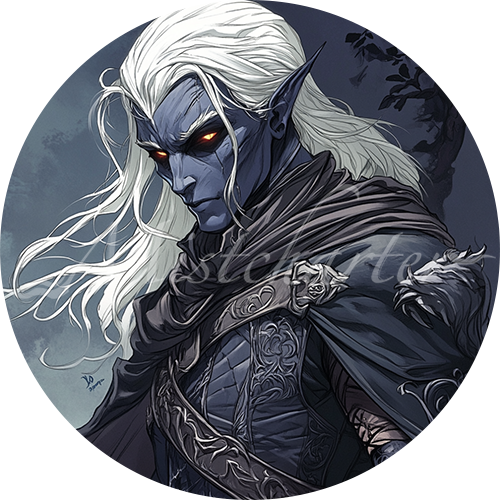 Drow Coin Drow Game Tokens for VTT and TTRPG | Mistcharter Maps