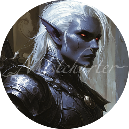 Drow Game Tokens for VTT and TTRPG | Mistcharter Maps