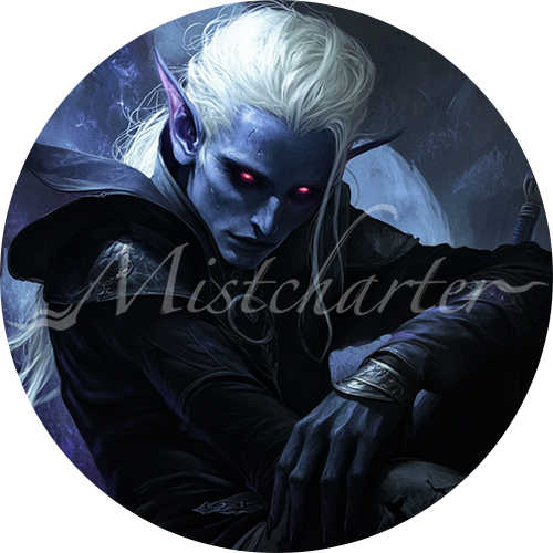 Drow Game Tokens for VTT and TTRPG | Mistcharter Maps