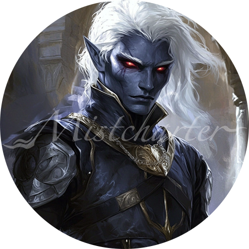 Drow Game Tokens for VTT and TTRPG | Mistcharter Maps