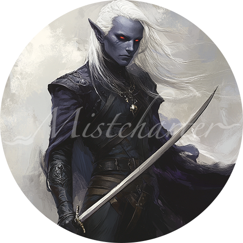 Drow End Drow Game Tokens for VTT and TTRPG | Mistcharter Maps