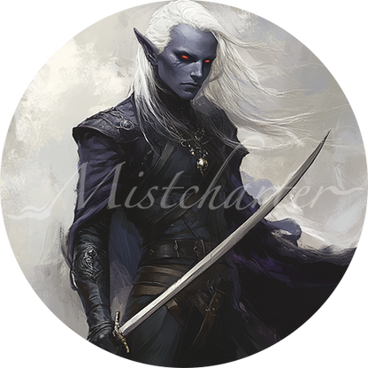 Drow Game Tokens for VTT and TTRPG | Mistcharter Maps