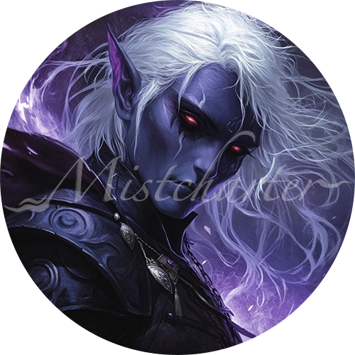 Drow Game Tokens for VTT and TTRPG | Mistcharter Maps
