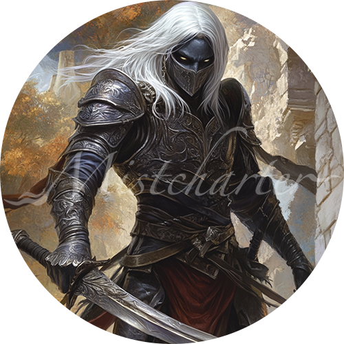 Drow Elite Warrior Game Tokens for VTT and TTRPG | Mistcharter Maps