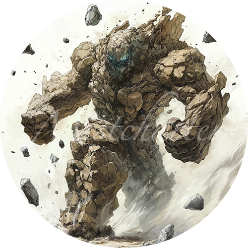 Disturbed Earth Token Earth Elemental Game Tokens for VTT and TTRPG | Mistcharter Maps