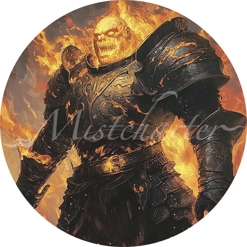 Fire Giant game token for DND