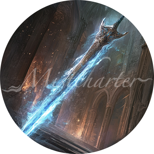 Flying Sword game token for DND