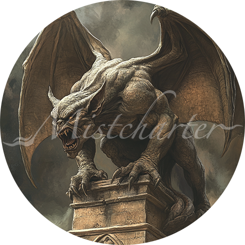 Gargoyle game token for DND