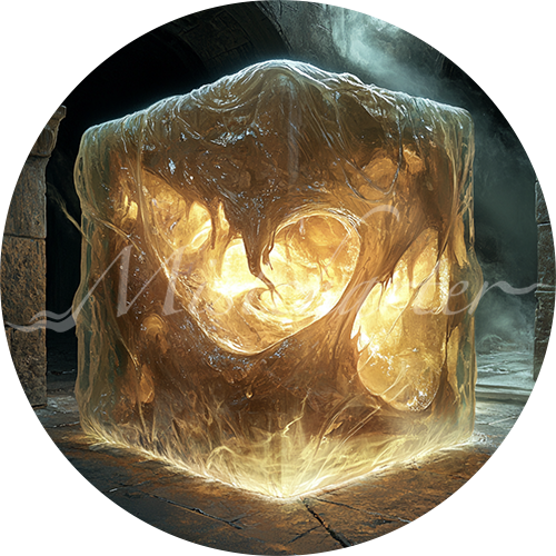 Gelatinous Cube Game Tokens for VTT and TTRPG | Mistcharter Maps