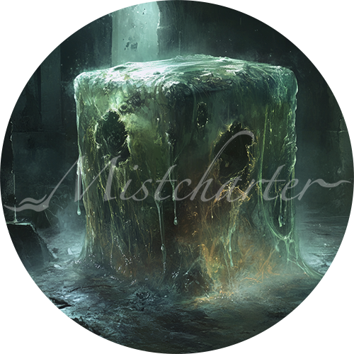 Gelatinous Cube Game Tokens for VTT and TTRPG | Mistcharter Maps