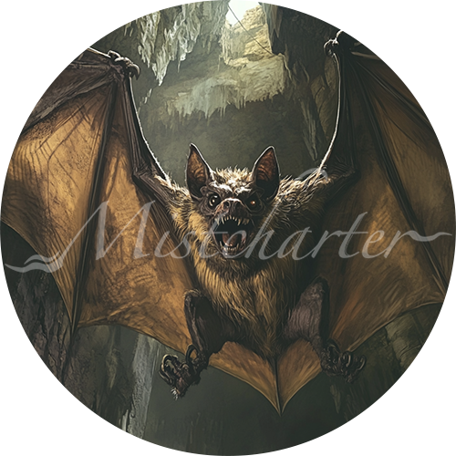 Giant Bat Game Tokens for VTT and TTRPG | Mistcharter Maps