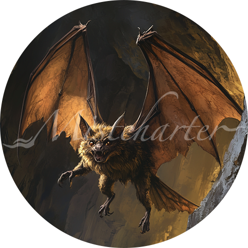 Giant Bat Game Tokens for VTT and TTRPG | Mistcharter Maps