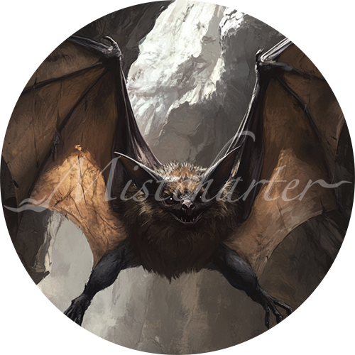 Giant Bat game token for DND