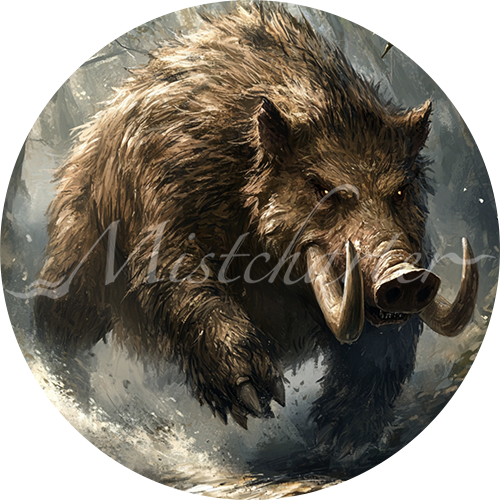 Giant Boar game token for DND