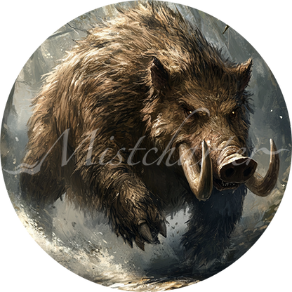 Giant Boar game token for DND