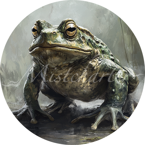 Giant Frog game token for DND