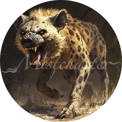 Giant Hyena game token for DND