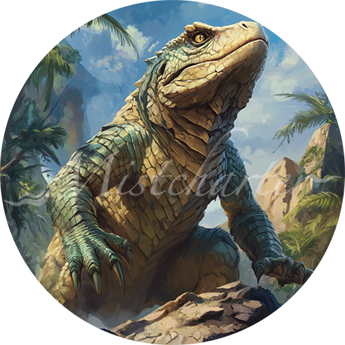 Giant Lizard game token for DND