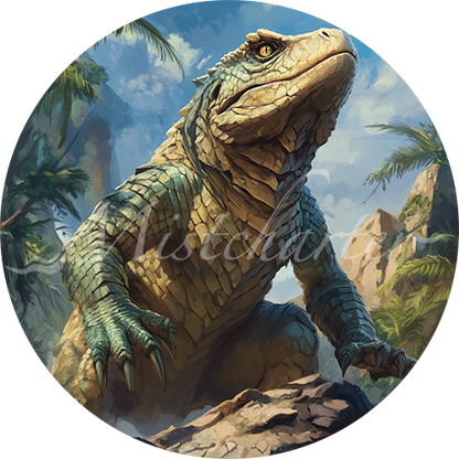 Giant Lizard game token for DND