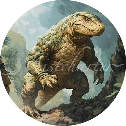 Mist Lizard Giant Lizard Game Tokens for VTT and TTRPG | Mistcharter Maps