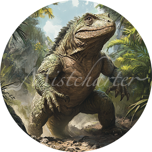 Giant Lizard Game Tokens for VTT and TTRPG | Mistcharter Maps