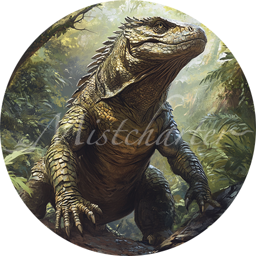 Giant Lizard Game Tokens for VTT and TTRPG | Mistcharter Maps