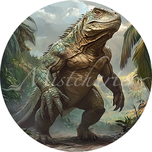 Giant Lizard Game Tokens for VTT and TTRPG | Mistcharter Maps