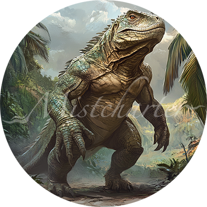 Mist Lizard Giant Lizard Game Tokens for VTT and TTRPG | Mistcharter Maps