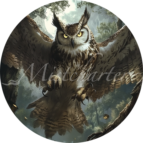 Giant Owl game token for DND