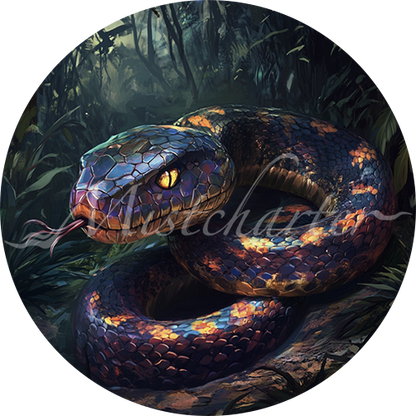 Giant Poisonous Snake game token for DND