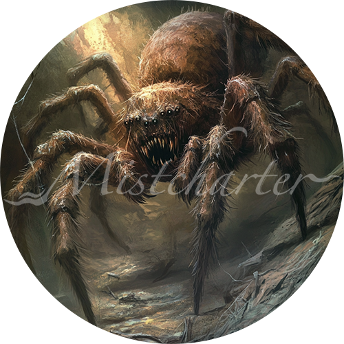 Giant Spider game token for DND