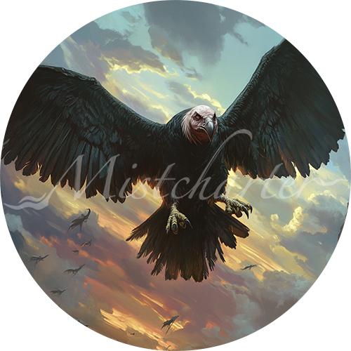 Giant Vulture game token for DND